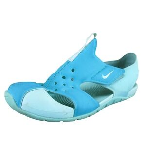 Nike Sandals Sunray Pretect 2 Girl Y 3 Medium Sandal Blue Synthetic Hook & Loop